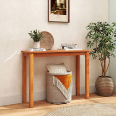 Outdoor Indoor Dining Table With Slatted Tabletop product image