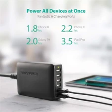 Ravpower 60W 12A 6-Port Desktop Charger product image