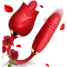 Rose-Shaped Handheld Clitoral Vibrator  product image