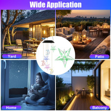 Solar Color-Changing  Moon & Star Wind Chime (1 or 2-Pack) product image