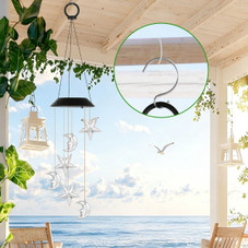 Solar Color-Changing  Moon & Star Wind Chime (1 or 2-Pack) product image