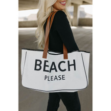 "Beach Please" Canvas Tote product image