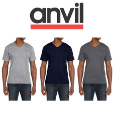 Anvil Adult Lightweight V-Neck T-Shirt (Small) product image