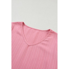 Capri Ruffled Half Sleeve V Neck Textured Top product image