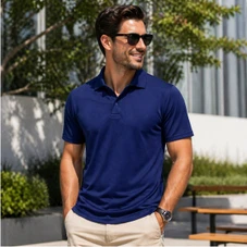 Men's Dry Fit Moisture-Wicking Polo Shirt (5-Pack) product image