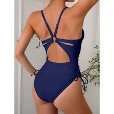 Deep V Neck One Piece Swimsuit product image