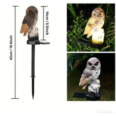 Owl-Shaped Solar Garden Stake Light product image