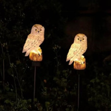 Owl-Shaped Solar Garden Stake Light product image