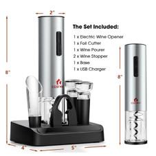 6 in 1 Electric Wine Bottle Opener Set product image