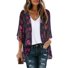 Women's Lightweight Chiffon Kimono Cardigan product image