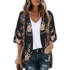 Women's Lightweight Chiffon Kimono Cardigan product image