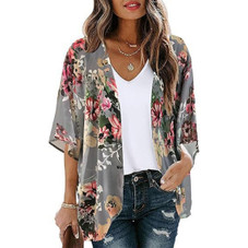 Women's Lightweight Chiffon Kimono Cardigan product image