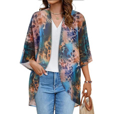 Women's Lightweight Chiffon Kimono Cardigan product image