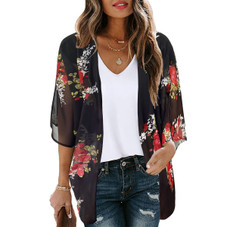 Women's Lightweight Chiffon Kimono Cardigan product image