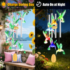 Solar Hummingbird Wind Chime product image