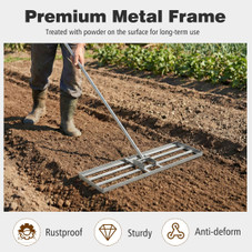 36” x 10” Lawn Leveling Rake with Non-Slip Handle product image