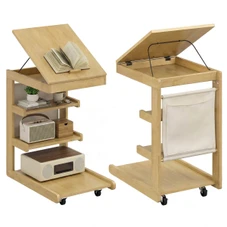 C-Shaped End Table with Adjustable Desktop (1- or 2-Pack) product image