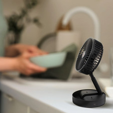 AuraChill 14" Rechargeable Adjustable Folding Fan product image