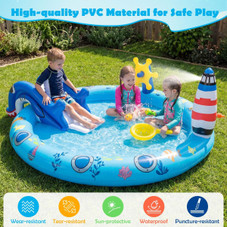 Kids' Inflatable Play Center with Animal Slide product image