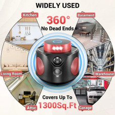 Indoor 360 Ultrasonic Pest Repeller with PIR Sensor & LED Strobe product image