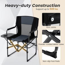 Folding Camping Chair with Side Table & Cup Holder (1-2 Pack) product image