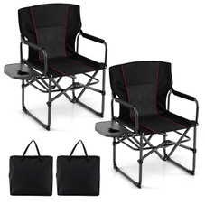 Folding Camping Chair with Side Table & Cup Holder (1-2 Pack) product image