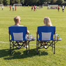 Folding Camping Chair with Side Table & Cup Holder (1-2 Pack) product image