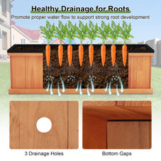Wood Raised Garden Bed with Drainage Holes (1- or 2-Pack) product image