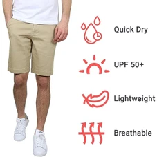 Men's 5-Pocket Cotton Stretch Chino Shorts (2-Pack) product image