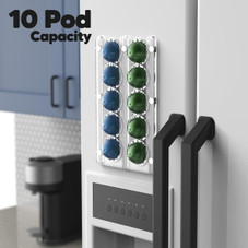 Magnetic 10 Pod Storage Organizer Rack Mount product image