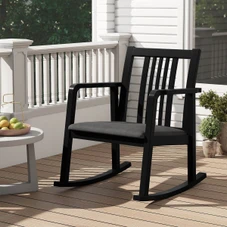 Rocking Chair with Cushioned Seat (1- or 2-Pack) product image