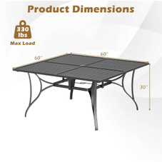 60” x 60” Square Patio Dining Table for 8 product image