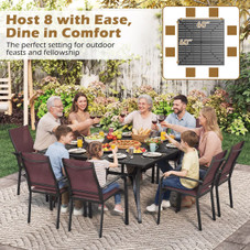60” x 60” Square Patio Dining Table for 8 product image
