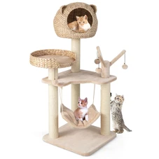 Modern Cat Tree with Natural Sisal Scratching Posts product image