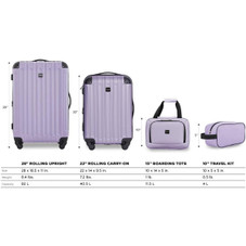 Travelers Club Midtown Hardside 4-Piece Luggage Set product image