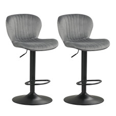 Bar Stool Set with Velvet Backrests and Padded Seats (Set of 2 or 4) product image