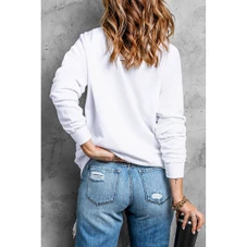 Brinley Chenille Lucky Pattern Sweatshirt product image