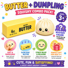 Butter Squishy + Squishy Dumpling Fidget Combo Pack product image