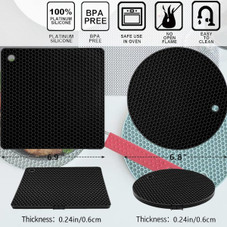 Honeycomb Silicone Trivet Set (4-Pieces) product image
