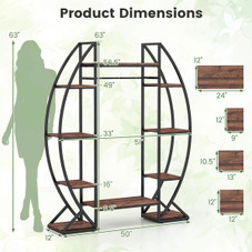 10-Tier Indoor Plant Stand with Grow Lights product image