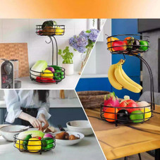 2-Tier Detachable Wire Fruit Basket product image