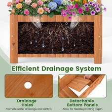 Wooden Raised Garden Bed with Trellis (1 or 2-Pack) product image
