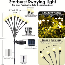 Solar Swaying Firefly Lights (4-, 6- or 10-Pack) product image