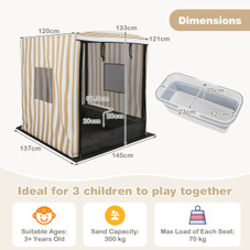 Kids' Wooden Sandbox with Canopy  product image