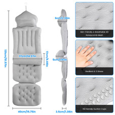 Full Body Bathtub Pillow with Headrest & Lumbar Support product image