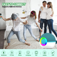Portable Mini Karaoke Machine for Kids, Bluetooth Speaker with Wireless Microphone,MP3 Player,Perfect for Birthday and Family Parties(2 Mic) product image