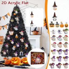 Halloween CountDown Advent Calendar with Ghost Gnome Pumpkin Plush Toys Dolls Pendants Ornaments For Indoor Outdoor Home Party Decoration product image