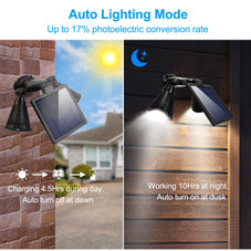 Solarek® Outdoor Motion Sensor Spotlights with Solar Panel product image