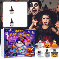 Halloween CountDown Advent Calendar with Ghost Gnome Pumpkin Plush Toys Dolls Pendants Ornaments For Indoor Outdoor Home Party Decoration product image