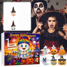 Halloween CountDown Advent Calendar with Ghost Gnome Pumpkin Plush Toys Dolls Pendants Ornaments For Indoor Outdoor Home Party Decoration product image